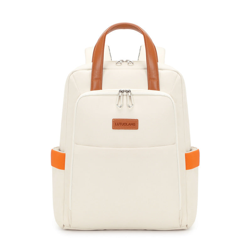 Large Capacity Female Lightweight Fashion Solid Color Backpacks