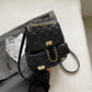 Women's Rhombus Advanced Texture Commuter Simple Chain Backpacks