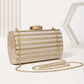 Women's Stylish Dinner Oval Acrylic Chain Evening Bags