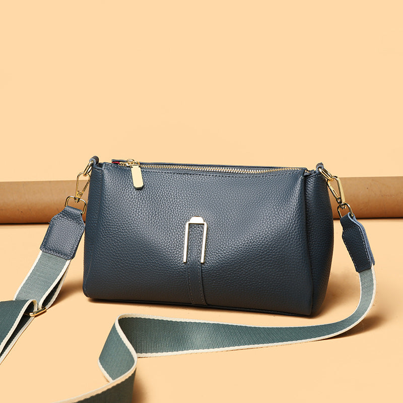 Women's Genuine Leather Fashion Large Capacity First Layer Cowhide High Crossbody Bags