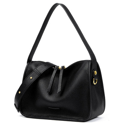 Women's Pillow Leather Pattern Underarm Genuine High Shoulder Bags