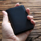 Men's Short First Layer Leather Business Clip Card Holder