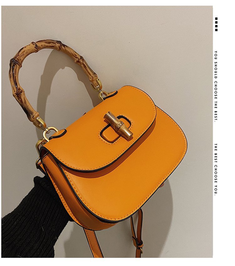 Women's Bamboo Simple Elegant Fashion Pouches Street Handbags