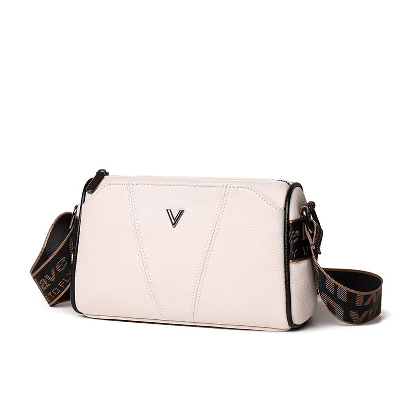 Leather Large Capacity Trendy Top Layer Crossbody Bags