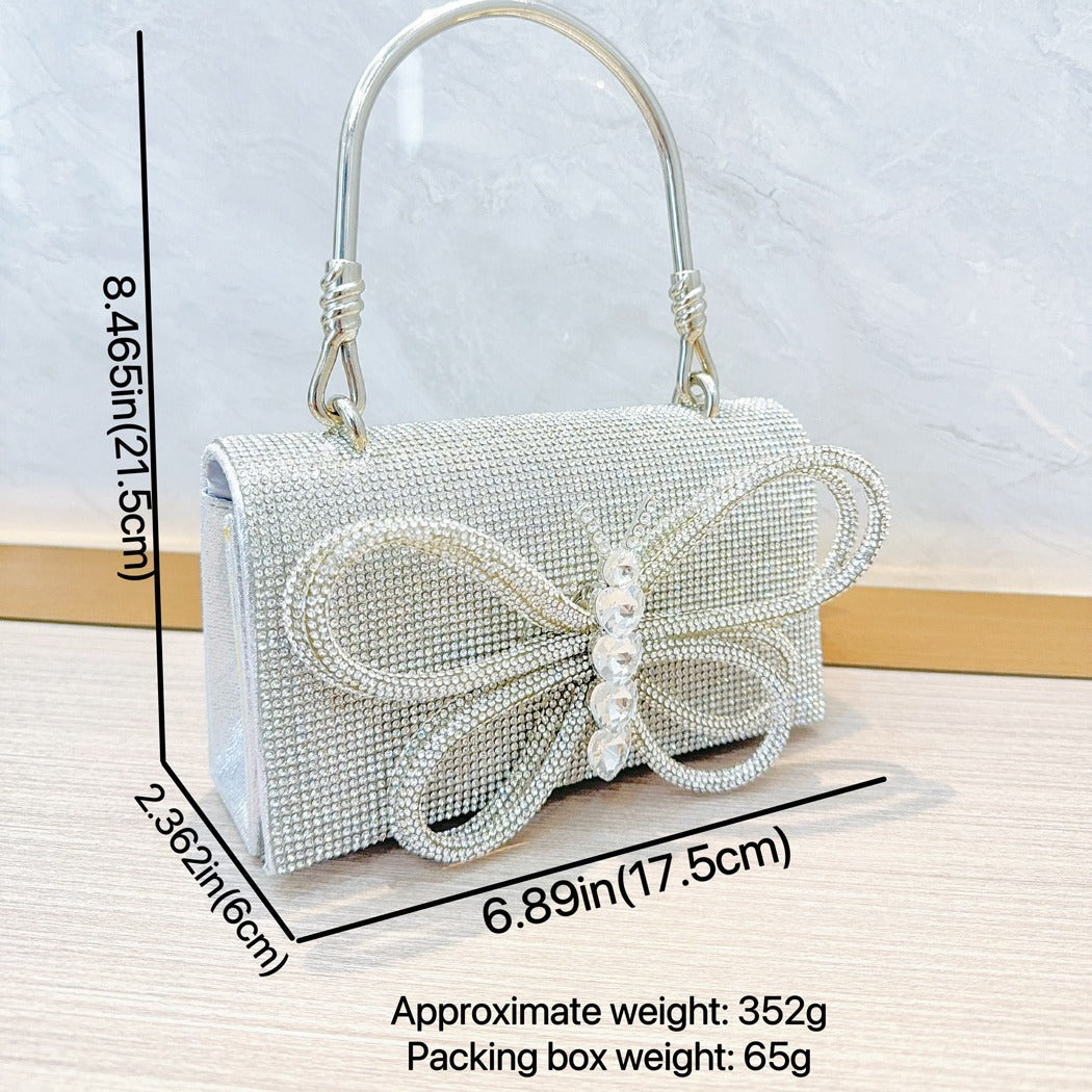 Dress Clutch Banquet Sier Female Rhinestone Evening Bags