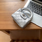 Women's Light Luxury Sweet Style Diamond Pattern Crossbody Bags