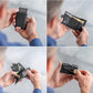 First Layer Crazy Horse Leather Aluminum Men's Wallets