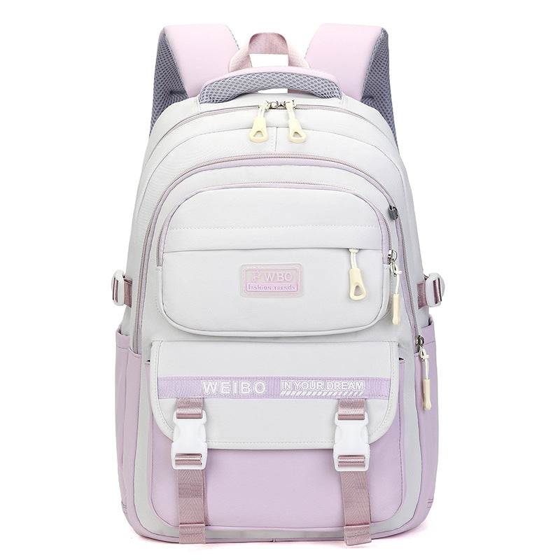 Slouchy Trendy Female Good-looking Large Capacity Middle School Students' Schoolbags