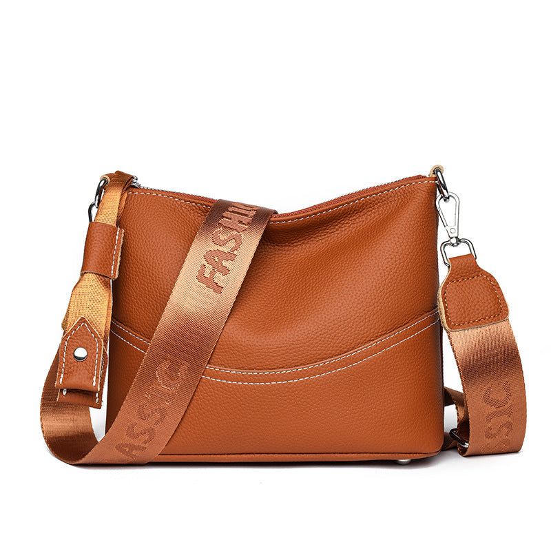 Women's Leather Large Capacity Fashionable Commuter Spring Shoulder Bags