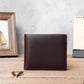 Men's Retro Crazy Horse Leather Genuine Laser Men's Wallets