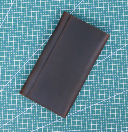 Men's Leather Thick Long First Layer Cowhide Ladies Wallets