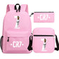 Women's & Men's & Football Star Junior Three-piece Suit Backpacks