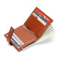 Women's Leather Short Blue Thin Simple Design Ladies Wallets