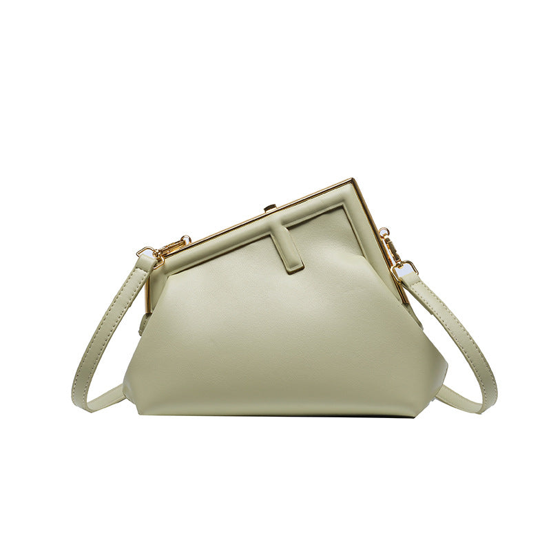 Women's Trendy Clip Design F Simple Elegant Shoulder Bags