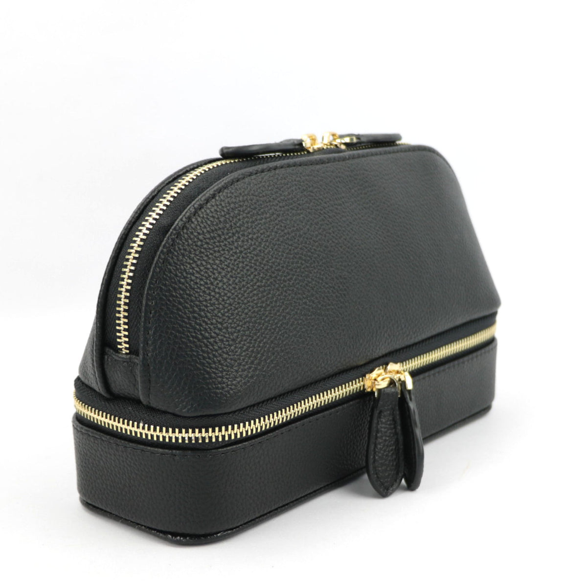Solid Color Leather Fashion Shell Shape Multifunctional Cosmetic Bags