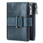 Swiping Zipper Hasp Multiple Slots First Layer Men's Wallets