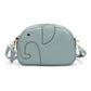 Women's Macaron Genuine Leather Creative Fashion Elephant Trendy Shoulder Bags
