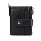 Men's Swiping Multiple Slots Crazy Horse Leather Men's Wallets