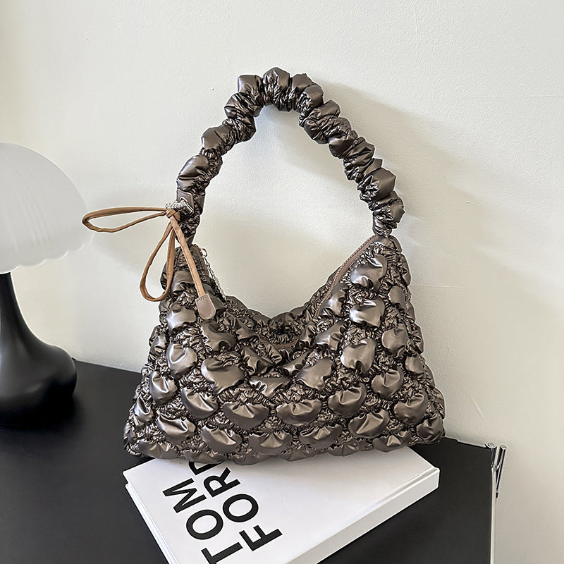 Women's Design Underarm Personalized Commuter Pleated Cloud Shoulder Bags