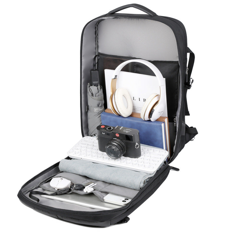 Men's Business Commute Large Capacity Scalable Multifunctional Backpacks