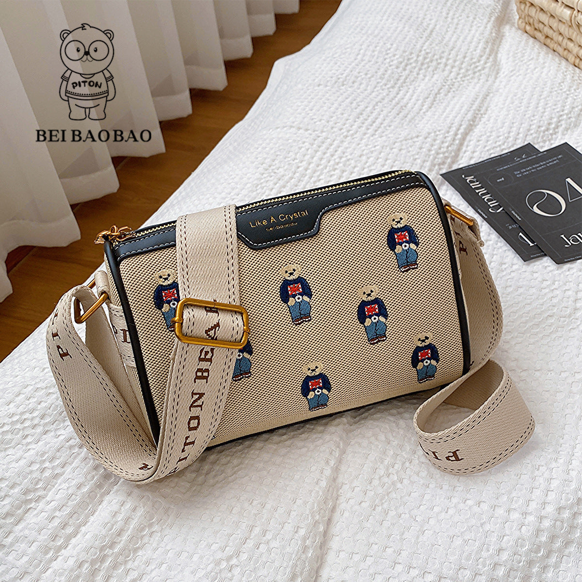 Women's Cool Source Canvas Fashion Cartoon Crossbody Bags