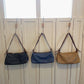 French Stick Underarm Design Texture Cloth Shoulder Bags