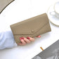 Women's Leather Long Simple First Layer Cowhide Multiple Ladies Wallets