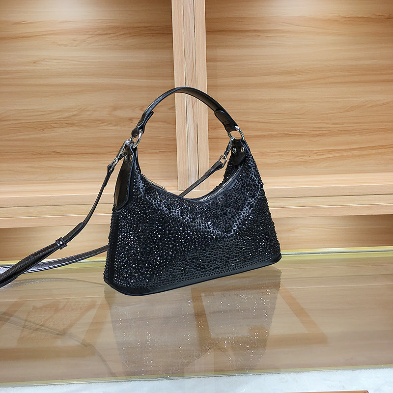 Women's High Sense Delicate Rhinestone Dinner Large Handbags