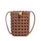 Women's Windmill Knot Woven Vertical Simple Design Phone Bags