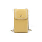Layer Cowhide Simple Deer Head Mobile Female Phone Bags