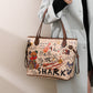 Women's Printed Bear Iti Versatile Large Capacity Handbags