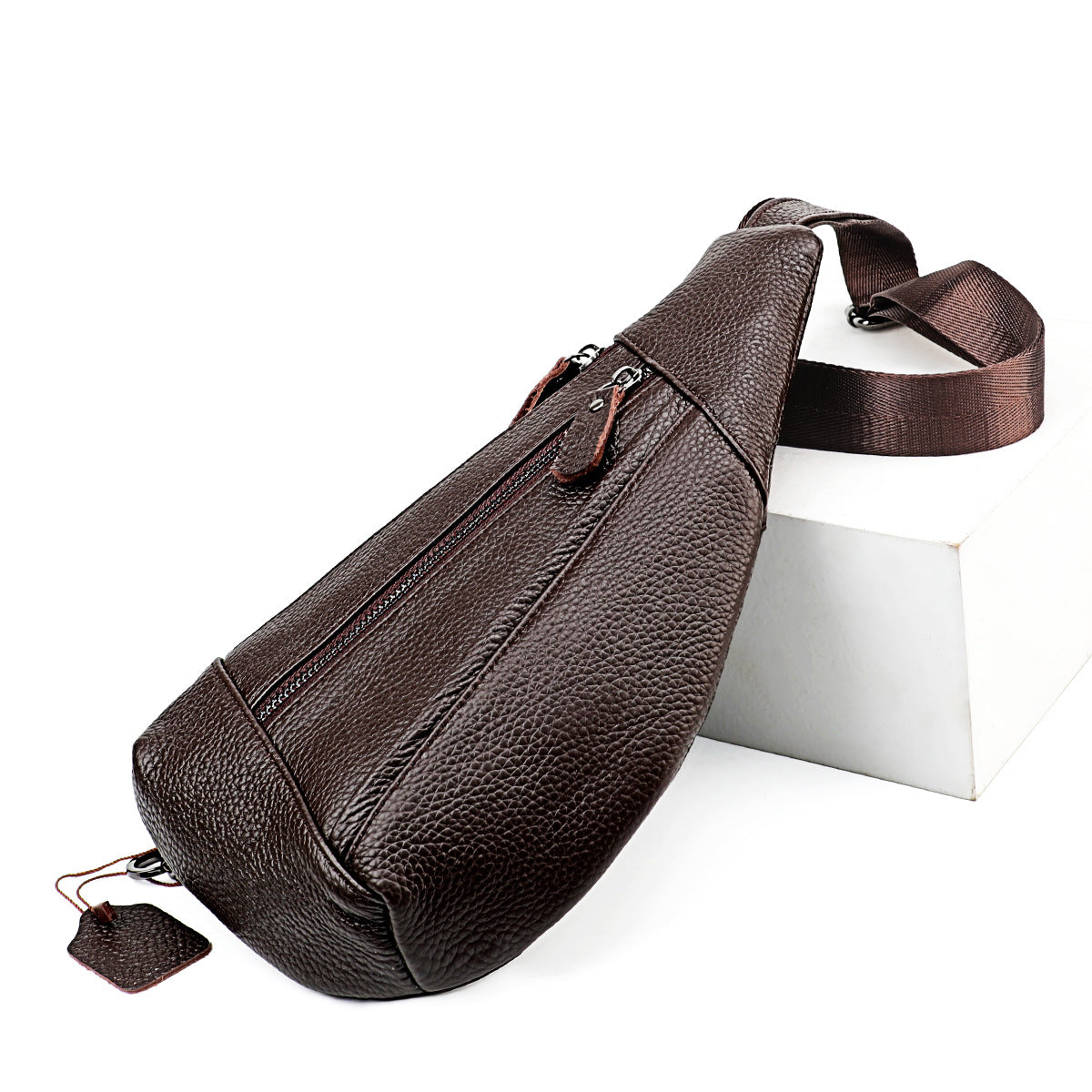 Women's & Men's & Cowhide Mobile Genuine Leather Men's Shoulder Bags