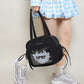 Women's Cartoon Nylon Large Capacity Portable Sundry Handbags