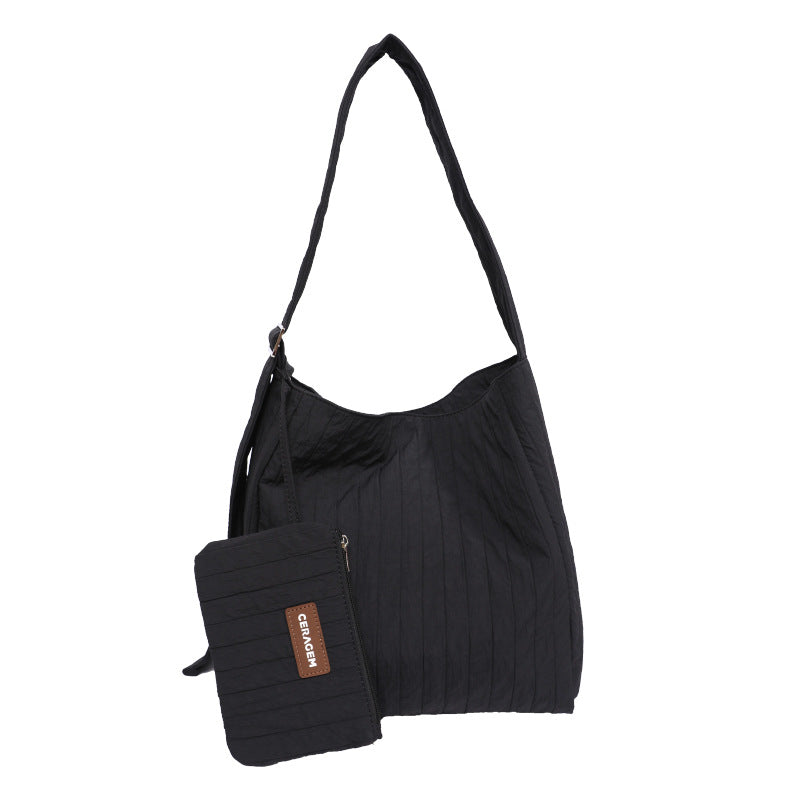 Classy Women's Elegant Korean Style Wrinkled Crossbody Bags