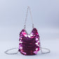 Women's Shiny Metal Scale Sequin Hand-woven Banquet Crossbody Bags
