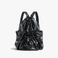 Leisure Artistic Canvas Fashionable Pleated Nylon Backpacks