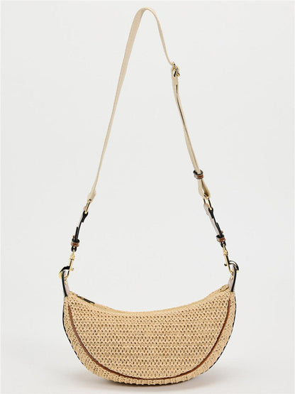 Women's Spanish Spring Woven Underarm Dumpling Crossbody Bags