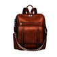 Women's Retro High-grade Soft Leather Large Capacity Backpacks