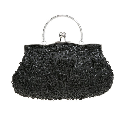 Women's Handmade Pearl Embroidery Dress Garment Dinner Evening Bags