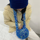 Women's Durable Design Woven Plush Finished Crossbody Bags