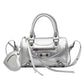 Women's Retro Portable Tassel Rivet Decoration Motorcycle Crossbody Bags