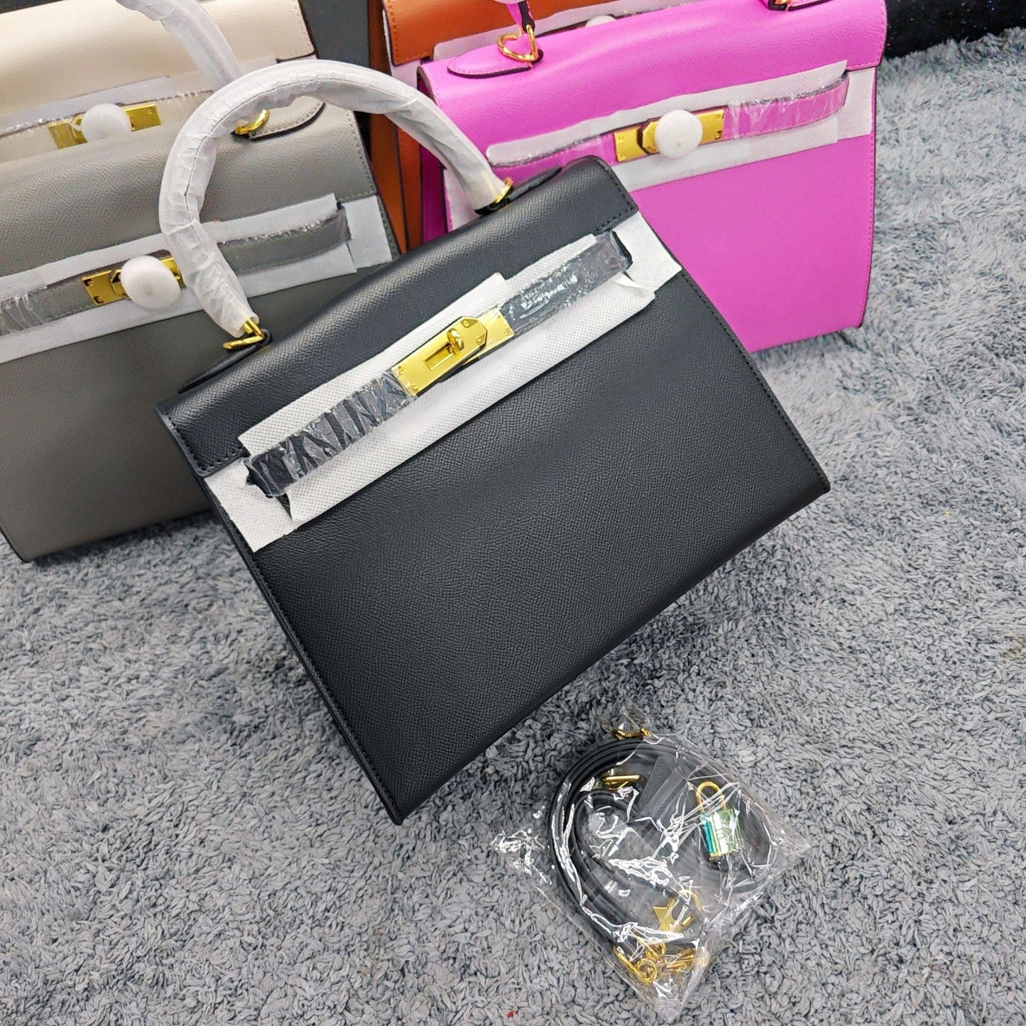 Layer Cowhide Kelly Large Capacity Female Fashion Handbags
