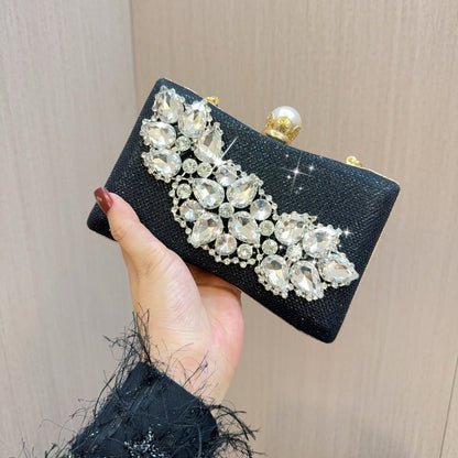 Glass Rhinestone Wedding Birthday Banquet Dinner Evening Bags