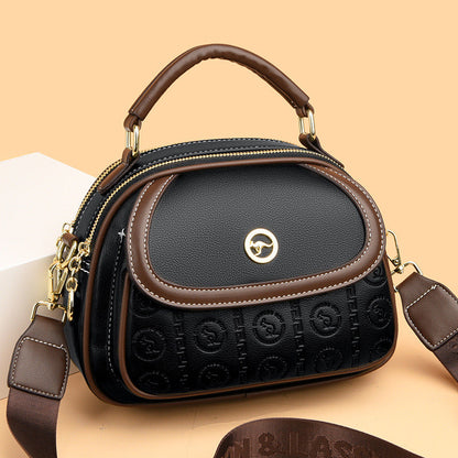 Women's Fashion Contrast Color Versatile Large Capacity Crossbody Bags