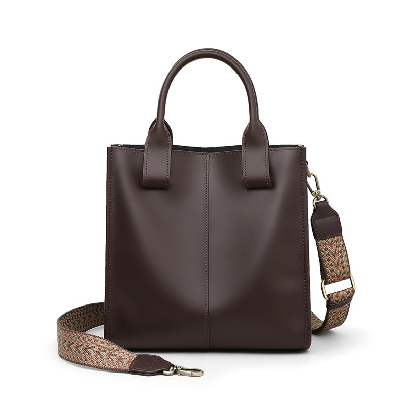 Women's Chinese Style Portable Genuine Leather Handbags