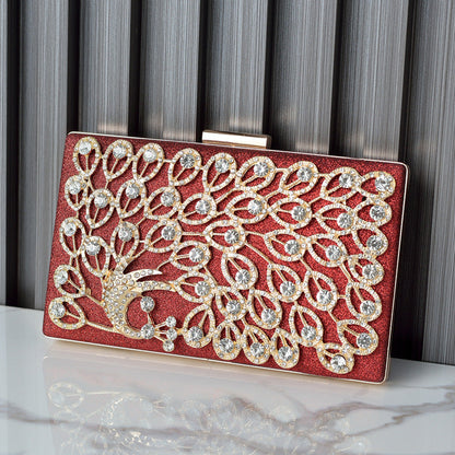 Women's High-grade Dinner Design Diamond Dress Hand-held Evening Bags