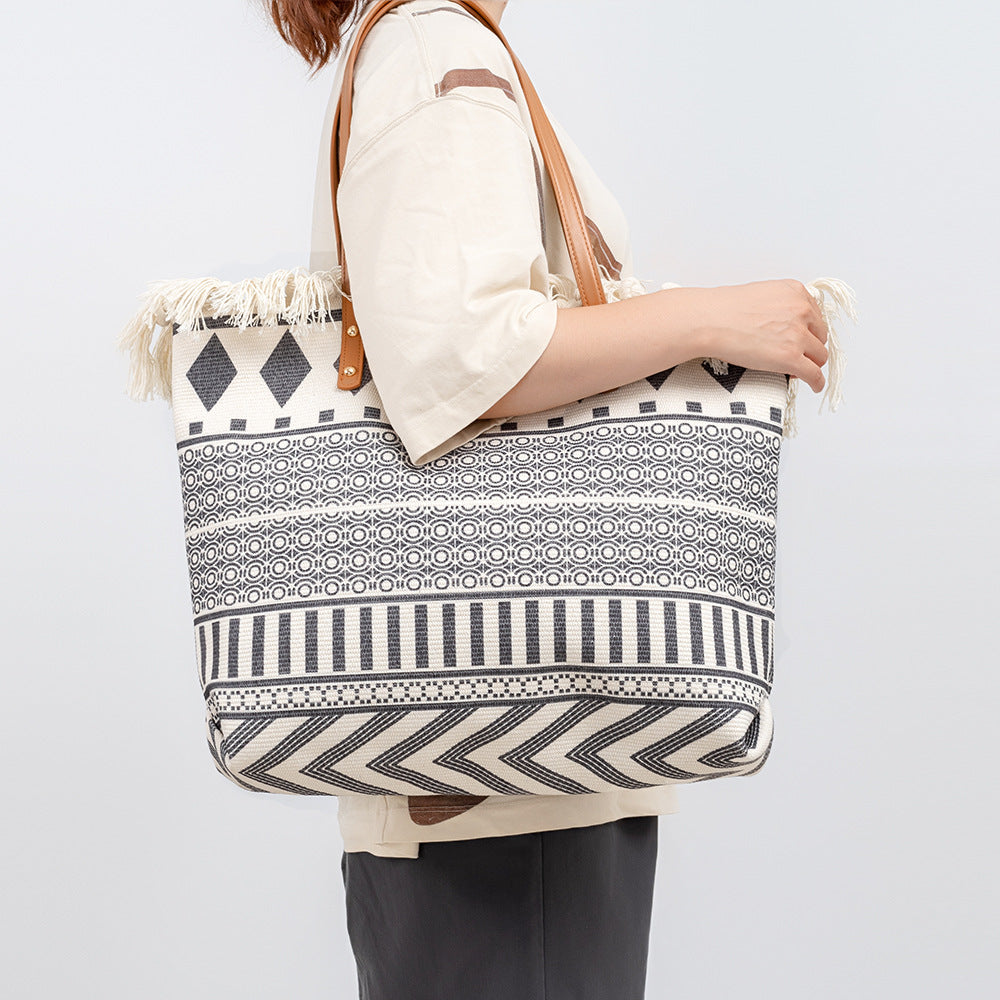 Creative Commuter Canvas Bohemian Ethnic Print Shoulder Bags