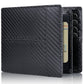 Men's First Layer Short Carbon Fiber Cowhide Men's Wallets