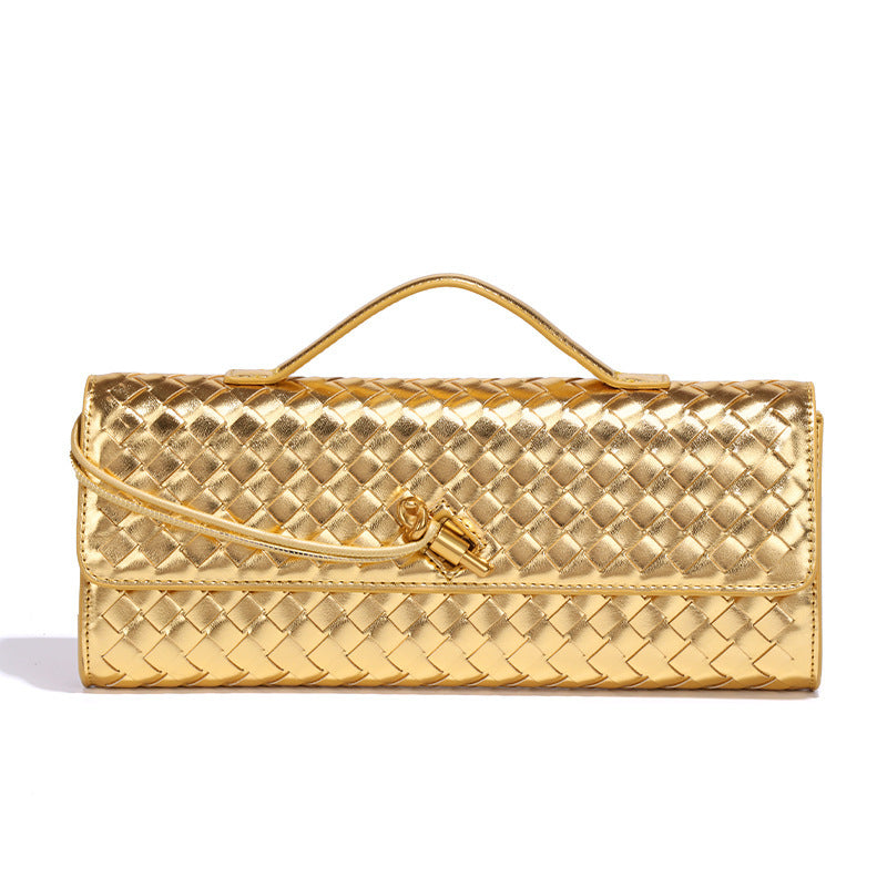 Women's French Stick File Horizontal Hand Autumn Woven Crossbody Bags