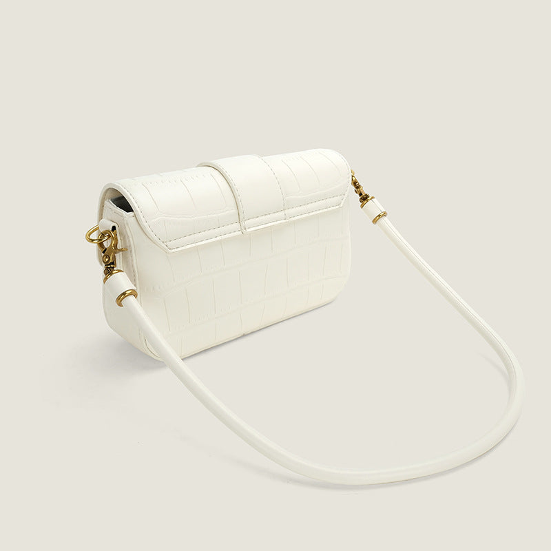 Women's High-grade Niche Underarm Retro Crocodile Pattern Shoulder Bags